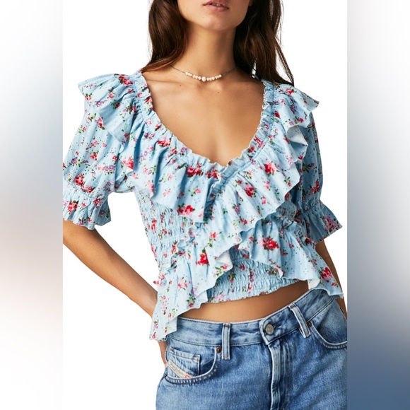 Free People Tops - 🌻🆕FREE PEOPLE Favorite Girl Top-Candy Combo-Size X-Small